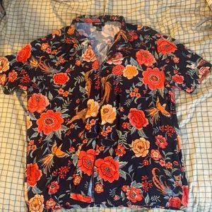 Floral button down